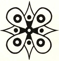 Maltese cross and pagan symbol