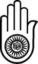 Jain Hand (Ahimsa, Abhaya Mudra)