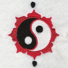 Yin Yang Lotus Symbol
